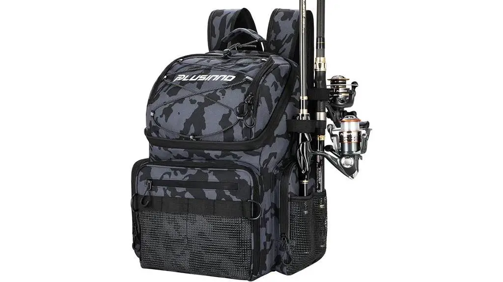 fishing backpack with rod