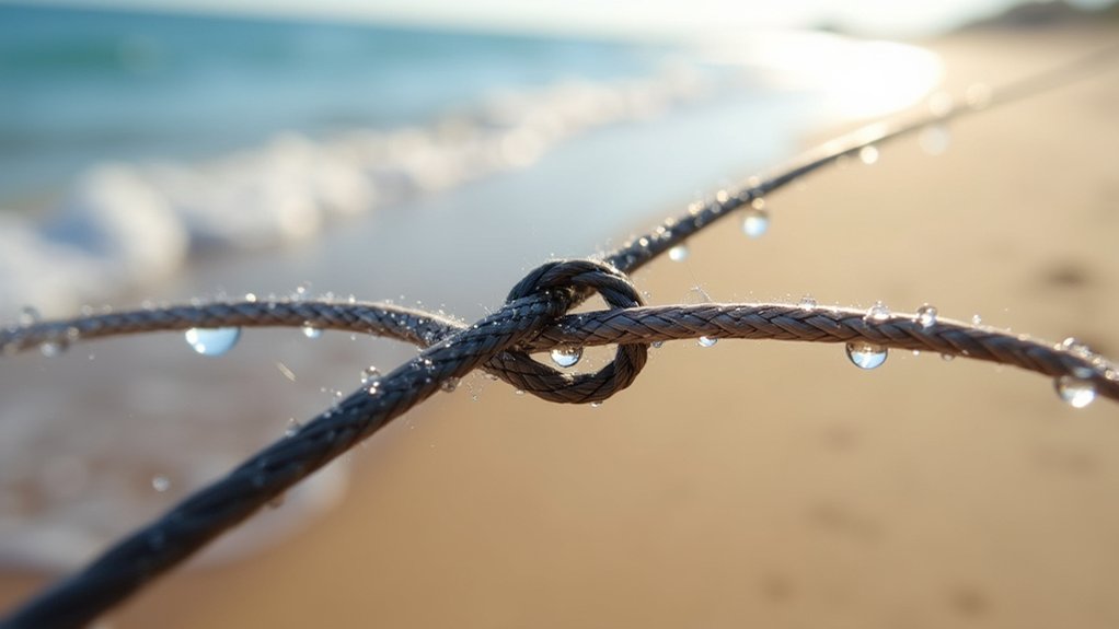 monofilament to braid connection