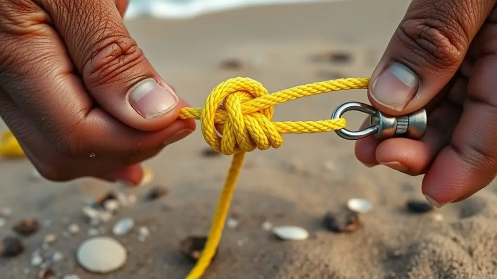 secure braided line spooling