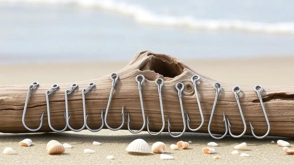 surf fishing hook sizes