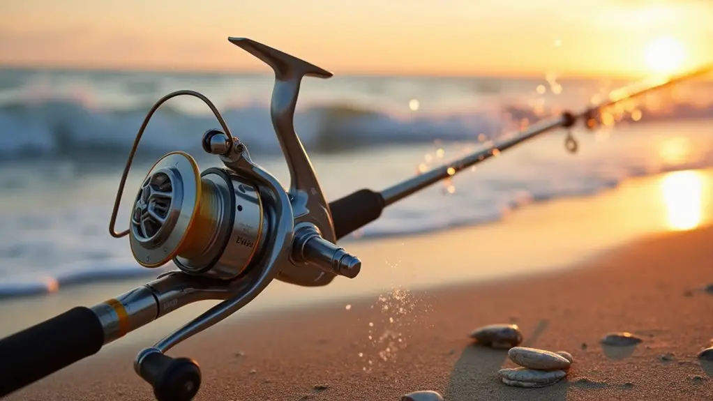 surf fishing reel techniques